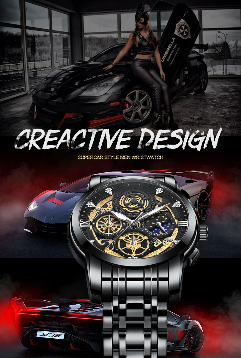 Jahr Sonne Mond Stern Herrenuhr Hohlkalender Tourbillon Quarz wasserdichte Uhr Herrenuhr_voghion.com