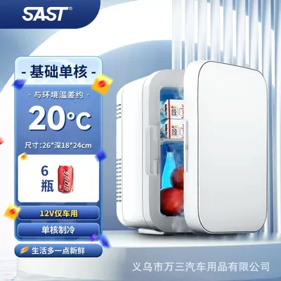 Car Refrigerator, Small Household Refrigerated Cosmetics and Beauty Gift Mini Fridge, Available for Direct Purchase, with Dual-Use for Cooling and Heating (Soyuducular) - p4l-white-pp-panel-for-car-use-only