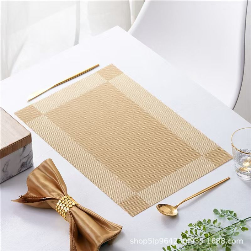 almohadilla de comedor almohadilla de aislamiento térmico almohadilla de mesa a prueba de quemaduras almohadilla de platos impermeable a prueba de aceite sin lavado estilo chino precio al por mayor espeso estilo nórdico
