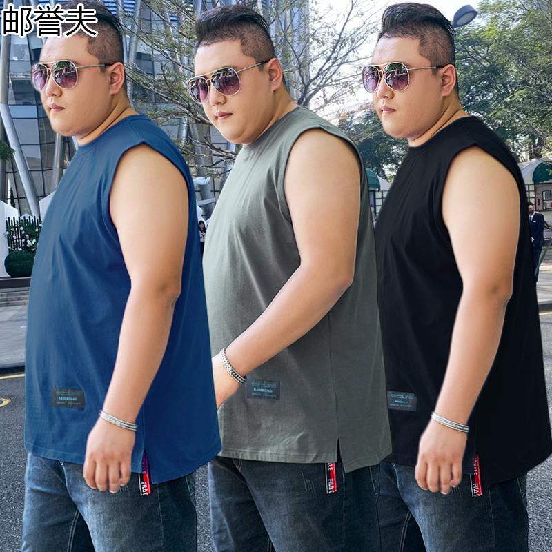 Plus Large Extra Large 150.00kg Vest Summer Waistcoat Sleeveless T-shirt plus size Men's 100.00 kg-150.00 kg Plus Large Extra Large 150.00kg Vest Summer Waistcoat Sleeveless T-shirt plus size Men's 100.00 kg-150.00 kg