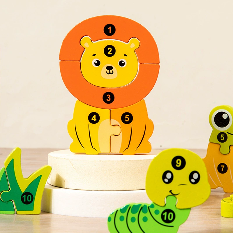 Smart toy, wooden constructor, geometric three dimensional brainteaser, new collection, in 3d format