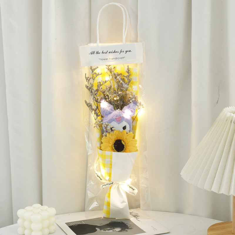 520 Día de San Valentín Nueva muñeca de bolsa Coulomi Ramo de jabón de rosa Regalo para novia masculina y esposa