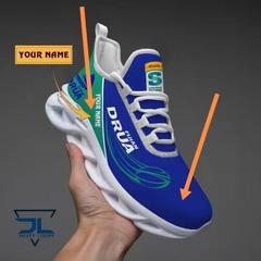 Cross-border single order flying knit sports shoes for men, summer breathable men's casual running father's shoes