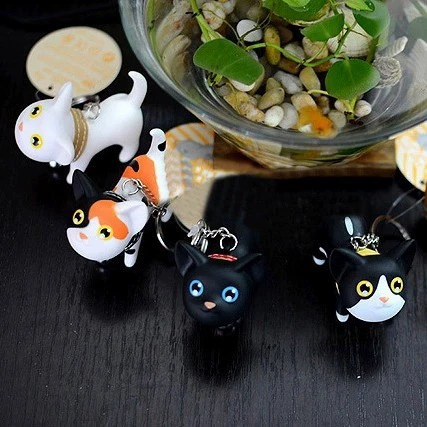 Creative cute doll, keychain for beloved, Korean style, kitten, cat