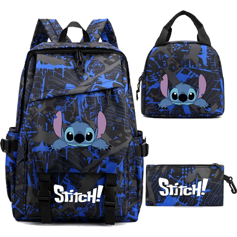 Рюкзак Stitch Star Baby Stidi, сумка для риса и ручка, студенческие сумки, сумки из трёх частей
