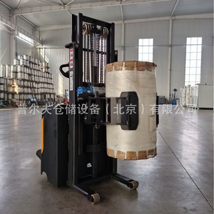 Full electric paper roll stacker clamps forklift rotatable