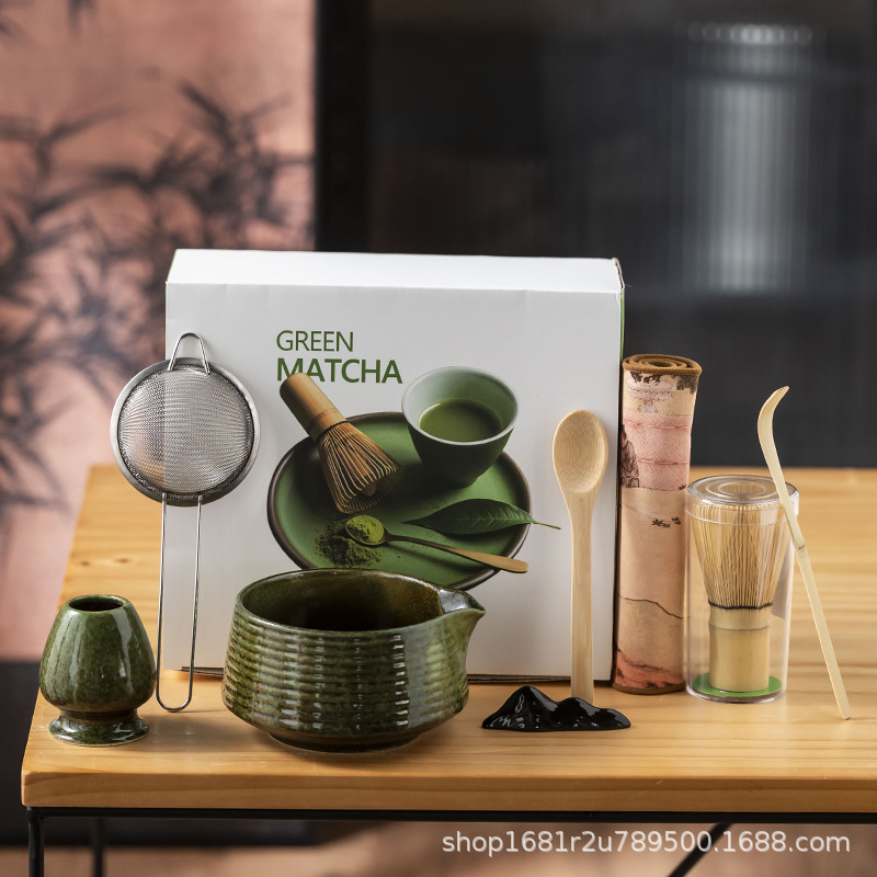 Cross-border New Japanese-style Matcha Kiln Change Tea Set suit Baibenli Tea Brush Song Dynasty Tea Point Tool Eight-piece Tea Set Cross-border New Japanese-style Matcha Kiln Change Tea Set suit Baibenli Tea Brush Song Dynasty Tea Point Tool Eight-piece Tea Set
