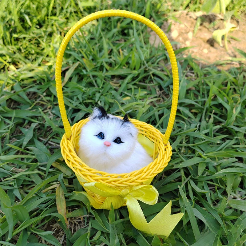 Реалистичная игрушка, корзина, модель животного