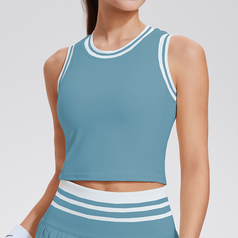 Nuevo conjunto deportivo Caijue para mujer, camiseta polo de manga corta para verano, falda para correr, fitness y tenis.