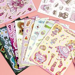 大セール 10 枚/パック二次元セーラームーンステッカーロリ少女キャラクターステッカー女の子 DIY ハンドブックステッカー
