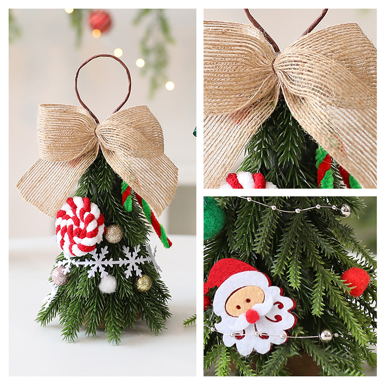 DIY-Weihnachtsornament-Set im Cartoon-Stil – 21 cm große Hängedekoration aus PE (Schneeflocken- und Weihnachtsmannmotive, Großpackung für Zuhause und Einzelhandel)_voghion.com