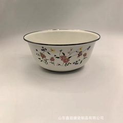 蓋付きホーロー盆地、食品グレードの増粘ホーロー盆地、昔ながらのラード盆地、家庭用肉油タンク、外国製ホーロー盆地