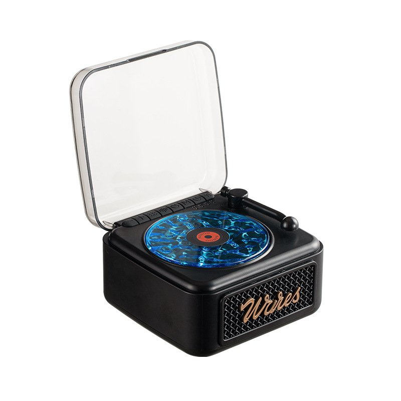Kaiwu KW05 Xiaotinghai カラオケ スピーカー 水の波紋スピーカー ギフト ホワイト ノイズ レトロ レコード プレーヤー Bluetooth スピーカー|undefined