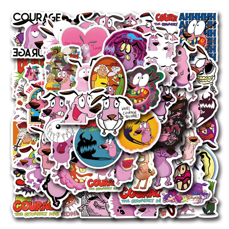 55 Curage The Cowardly Dog Movie Graffiti Stickers Decorative Scooter Notebook Stickers 55 Curage The Cowardly Dog Movie Graffiti Stickers Decorative Scooter Notebook Stickers