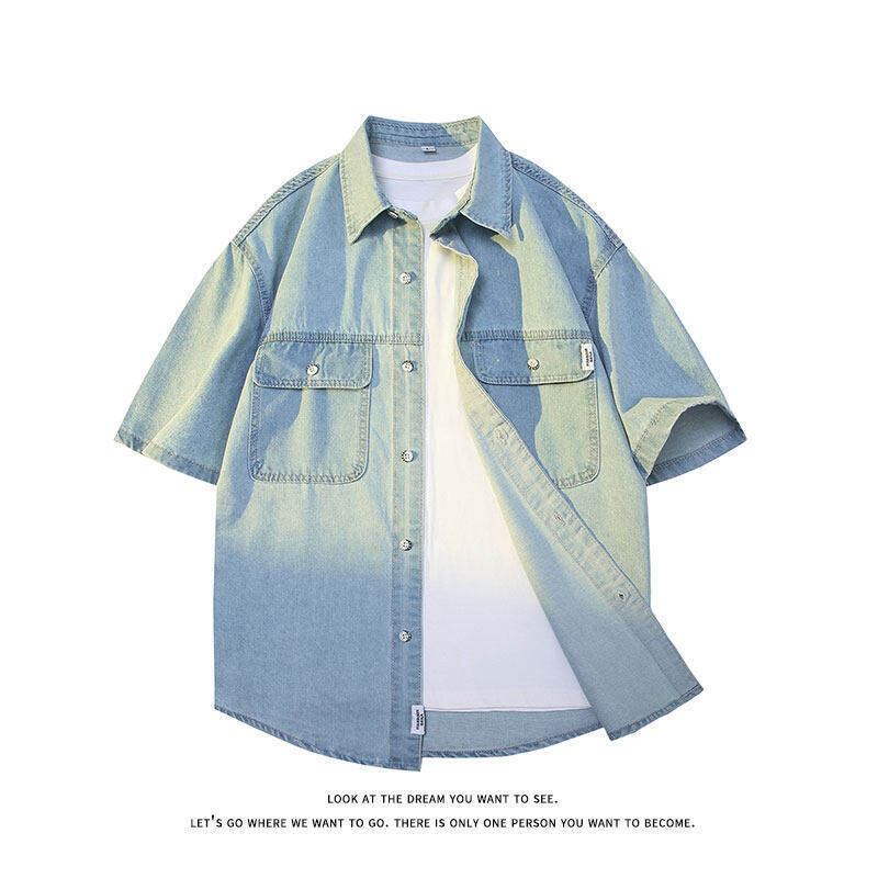 Japanese retro small design trend shirt