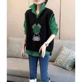 针织马甲衬衫两件套装女时尚洋气小香风高端秋装2026年新款欧洲站
