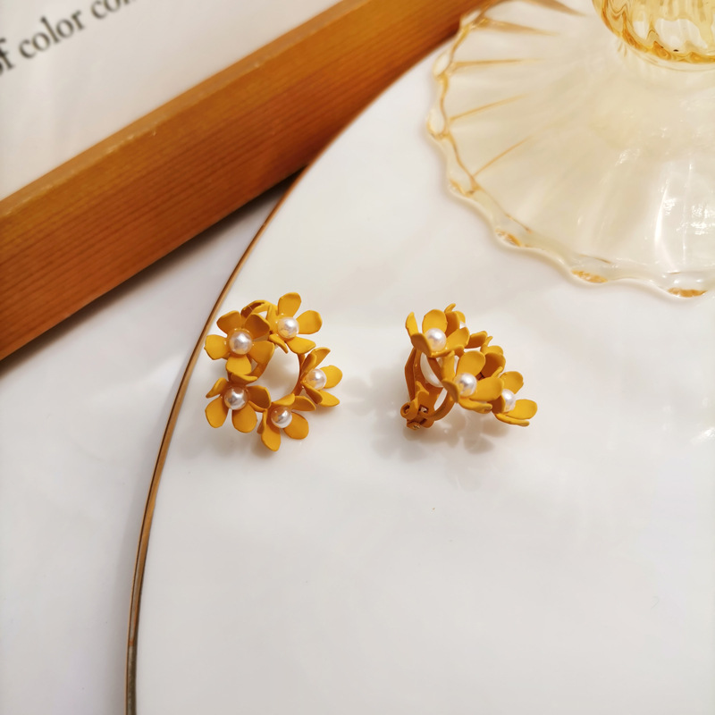 Yellow ear clips