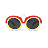 Silica gel cute children's sunglasses suitable for men and women, cartoon street polarising robot, new collection
