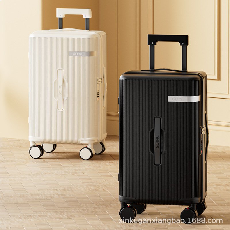 Maleta de gran capacidad de 28 pulgadas con ruedas giratorias para mujer, elegante, con contraseña, para viaje, para estudiantes, de 24 pulgadas