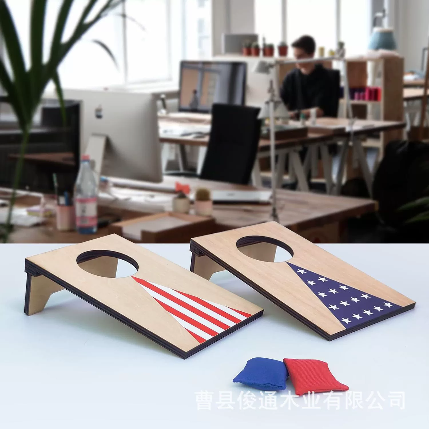 Деревянная игровая доска Настольный маленький мешок с песком доска Кукурузное отверстие Настольный бросок игры портативный креативный мешок с песком из массива дерева