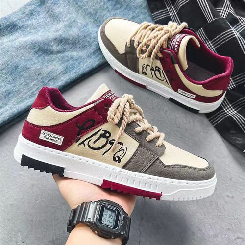 2024 new spring men's canvas shoes Korean style trendy sneakers versatile student shoes men's ins casual trendy shoes