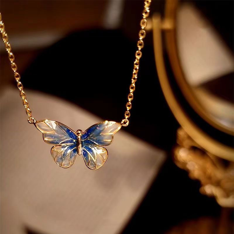 Enamel with butterfly