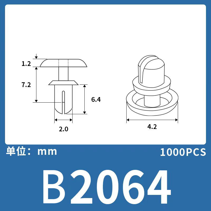 Expansión remache de nylon niño y madre hebilla de plástico hebilla de nylon remache fijo clip hebilla Blanco Negro