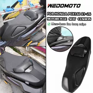 Suitable for 21-26 Honda Pcx160/125 Motorcycle Modified Seat Cushion with Soft and Comfortable Seat Bag and Lumbar Support Seat Cushion