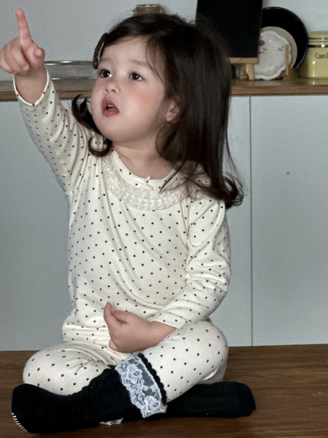 Off-white polka dots