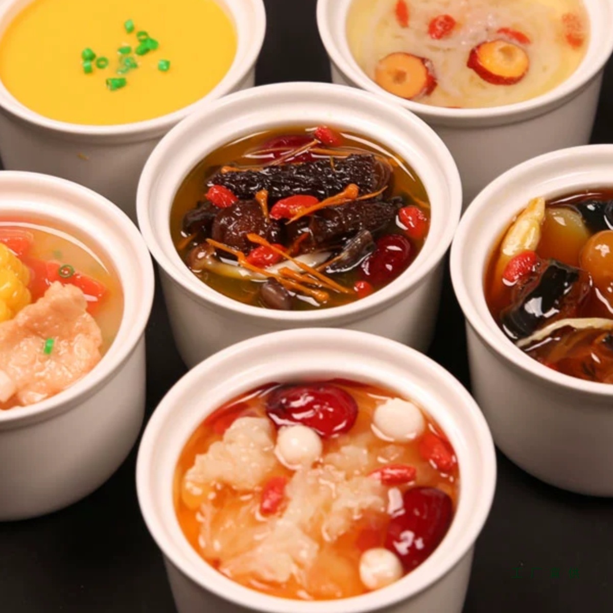 月子餐滋补汤模型美食营养餐炖汤树脂小碗汤羹道具中医院药膳