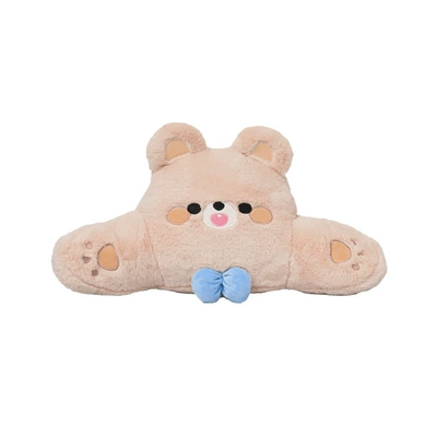 Cartoon Car Seat Cushion Non-Slip | Seat cushion, seat cover - rabbit-fur-embroidered-bow-bear-waistrest