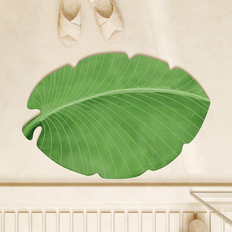 작은 신선한 특수 모양의 욕실 Diatom 진흙 매트 가정용 물 흡수제 빠른 건조 매트 먼지 방지 쉬운 샤워 룸 용 바닥 매트