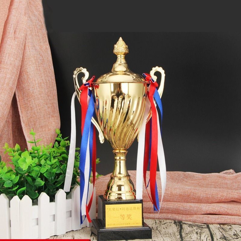 Metal trophy football Basketball match Grand prize cup originality children School sports meeting logo