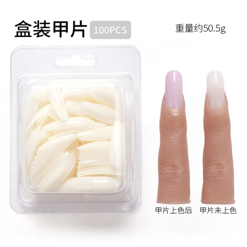 Simulación transfronteriza de uñas de silicona completa de la articulación del dedo inserción flexible de uñas pieza práctica pantalla de silicona modelo de dedo