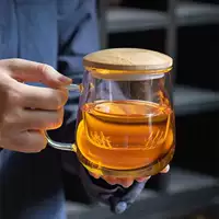 Стеклянная чайная чашка, прозрачный держатель для сигар для мужчин и женщин для офиса для дома