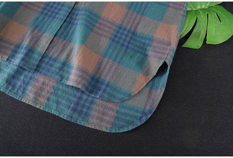 476g Weight Long Sleeve Sleeve Length Single Breasted Placket Type Regular Sleeve Sleeve Type Polyester, Polyester Fabric Type Mid-Length (65cm <Length ≤ 80cm) Top Length Cardigan, Shirt Tops Type Shirt Collar Neckline Loose Fit Type Lattice Pattern Temperament Commuter, Commute style Style Casual Plaid Shirt Women's Midi Loose New Style Plus Size Long Sleeve Top Trendy Spring Autumn 2025 New Arrival 10