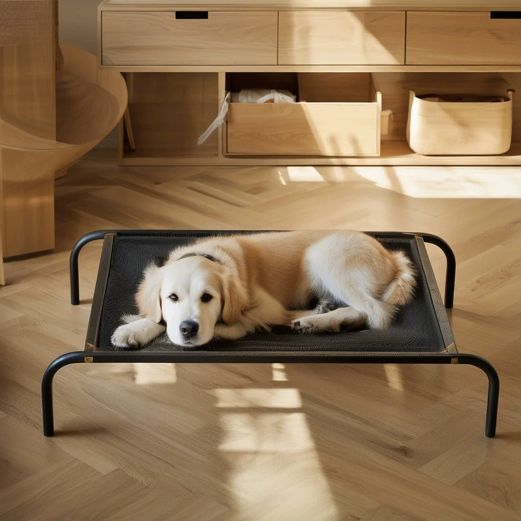 Трубчатая лежанка для кошек и собак, подходит для всех сезонов, коврик для собак, домик, большая лежанка для собак, лежанка для сна, приподнятая.