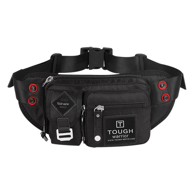 Cross-Border Waist Bag for Men, Outdoor Waterproof Oxford Cloth Waist Bag, Sports Crossbody Bag, Multi-Functional Wear-Resistant Mobile Phone Waist Bag Wholesale