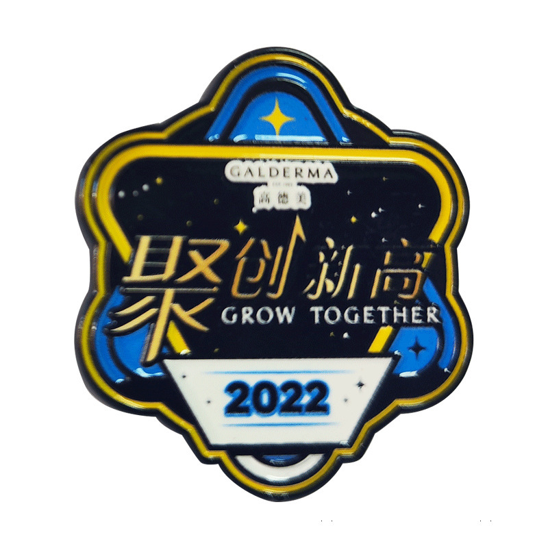 Customized Metal Badges with Enamel-Like Paintwork, Company Anniversary Events, Custom-Made School Emblems, Holiday Commemorative Medal Gifts