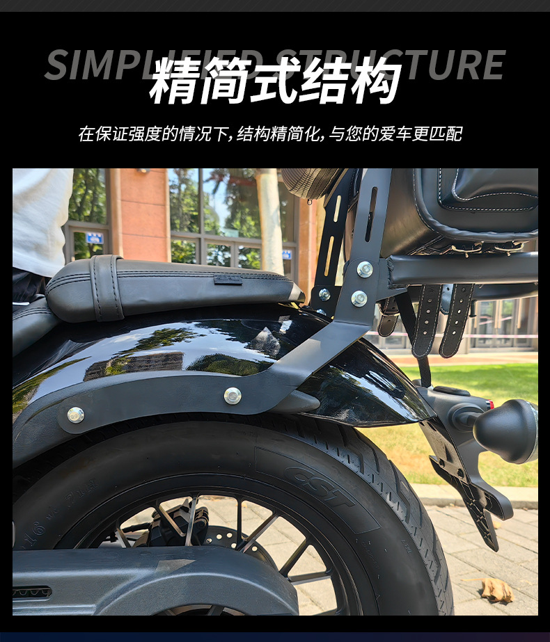 Suitable for Spring Breeze 450clc Bar Side Bag Anti-fall Bumper Folding Backrest Shelf Canvas Bag Modified Tail Bag