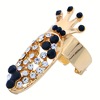 Fashionable set for nails for manicure, ring, metal accessory, wish, simple and elegant design