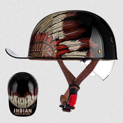 Motosiklet kaskı (dəbilqə) – 3C Certification - rw03-inner-mirror-model-black-feather-m-size-53-54cm