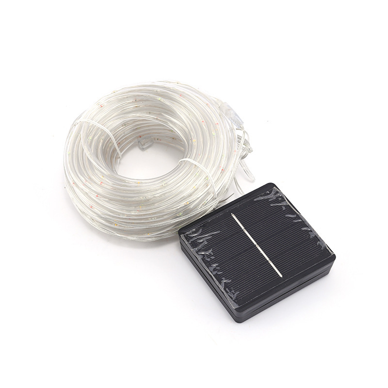 lámpara de tubo solar al aire libre correa de lámpara impermeable lámpara de arco iris lámpara de decoración de jardín lámpara de color led atmosfera lámpara de cadena