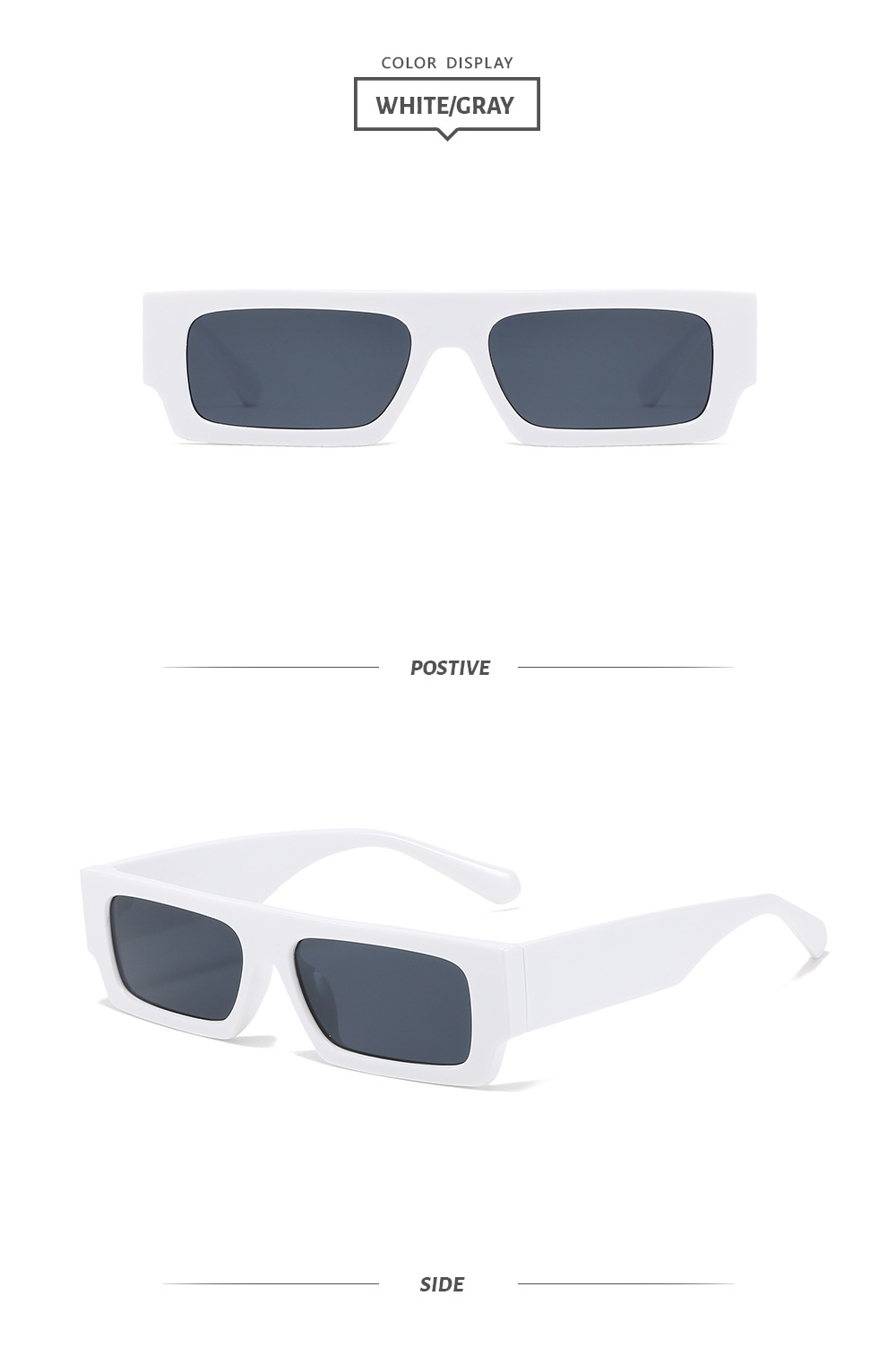 55g Weight Full Frame Glasses Structure Sunglasses Classification Ac, UV400 Protection Lens Material Square Glasses Style Street Occasion Solid Color Pattern Women'S Gender Cool Style Style Grey, Pink, Black Color Cool Style Solid Color Ac UV400 Protection Square Full Frame Women's Sunglasses 12