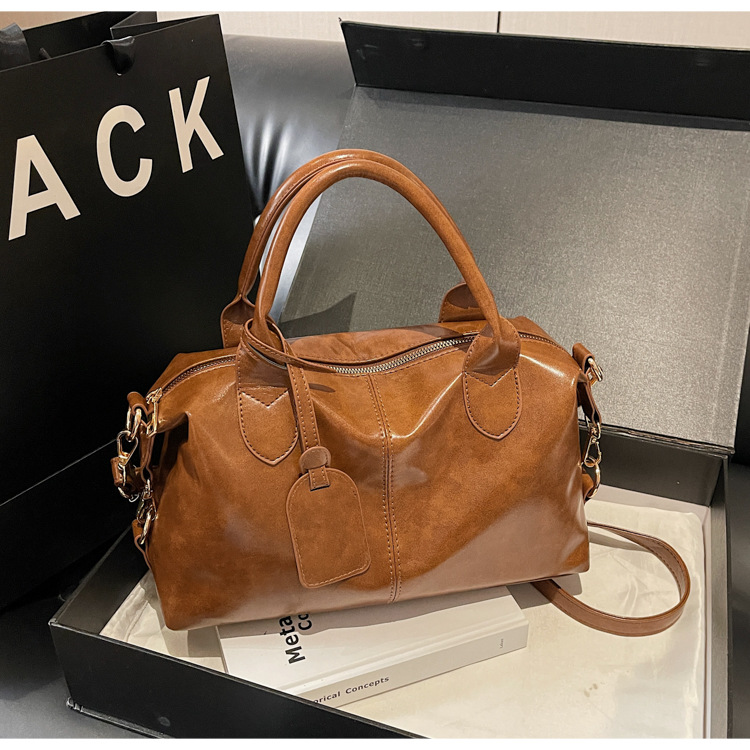 Bolso de mano de gran capacidad para mujeres 2026 nuevo retro alta sensación bolso de almohada de viaje mochila casual bolso especial image 9