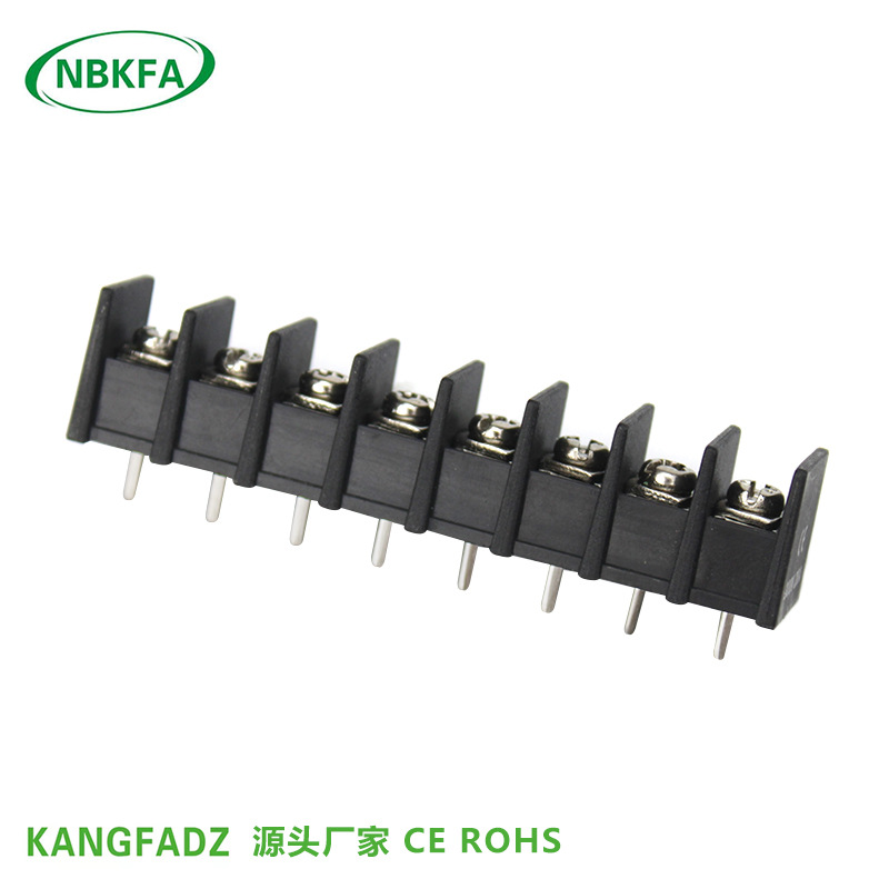 厂家直销栅栏式PCB接线端子KF35C-8.25mm间距接线柱ZB35C中脚黑色