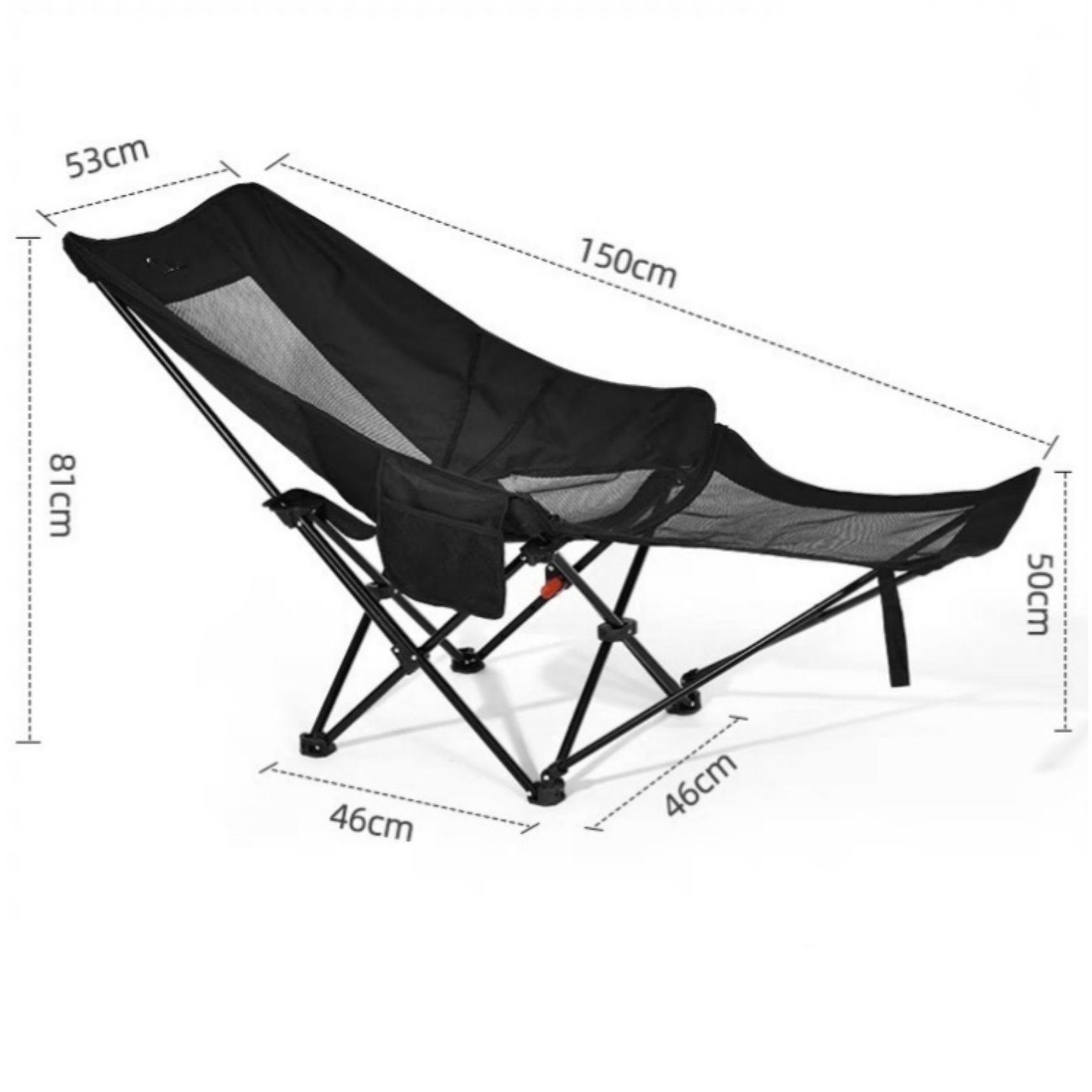Acampamiento al aire libre transpirable portátil plegable tres velocidades ajustable almuerzo de playa pescar picnic algodón sentarse y acostarse sillón de doble uso