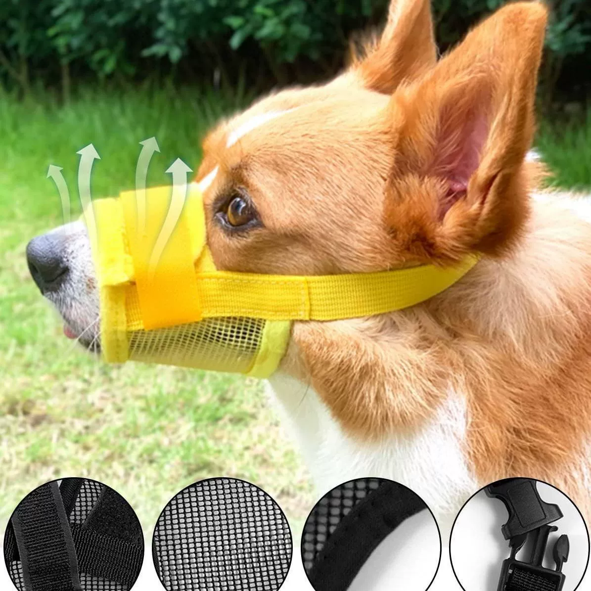 Pet Dog Маска для рта Анти-поедание Маска для рта Анти-лай Анти-укусы Кодзи Тедди Специальная маска для рта с защитой от облизывания Маленькая