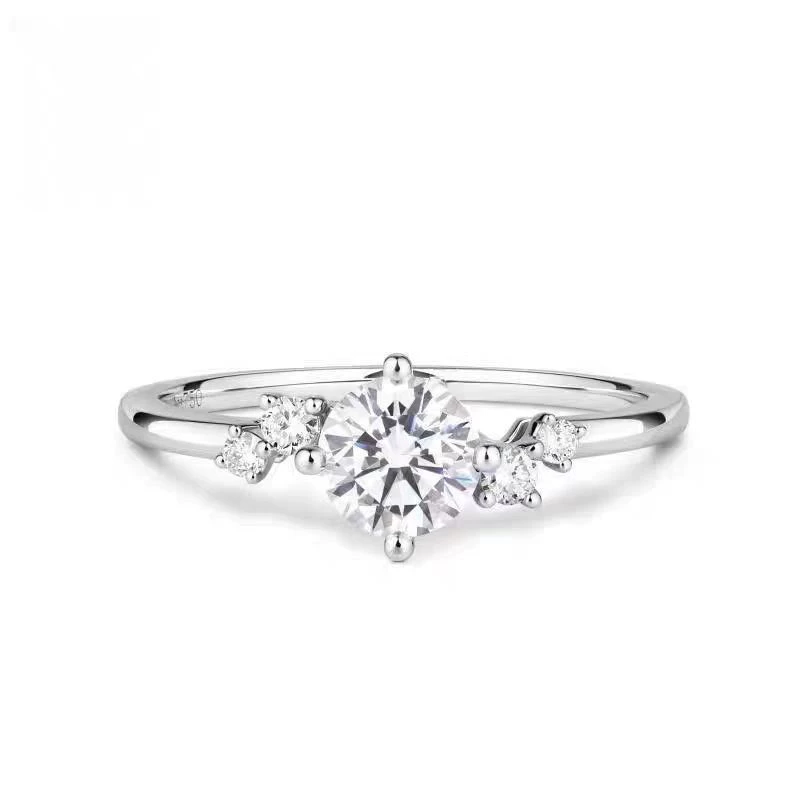 50 баллов Симуляция Diamond кольцо женское Xiao Xinghe Mozangstone предложение, запуск, гидинозное серебро оптом одно изделие