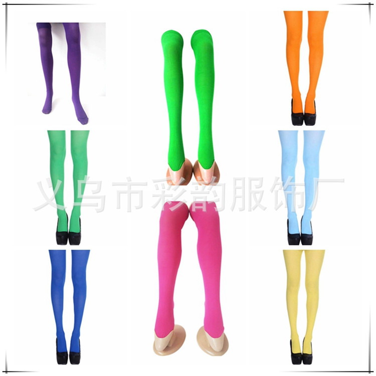 Medias de huevo de Pascua, medias monocromáticas, Halloween, medias de rodilla de Navidad